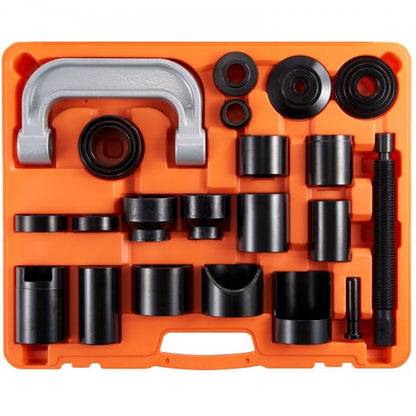 Ball Joint Press Kit, 23 pcsTool Kit, C-press Ball joint Remove and Install Tools, for Most 2WD and 4WD Cars, Heavy Duty Ball Joint Repair Kit for Automotive Repairing