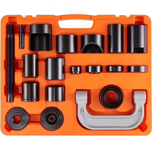 Ball Joint Press Kit, 21 pcsTool Kit, C-press Ball joint Remove and Install Tools, for Most 2WD and 4WD Cars, Heavy Duty Ball Joint Repair Kit for Automotive Repairing