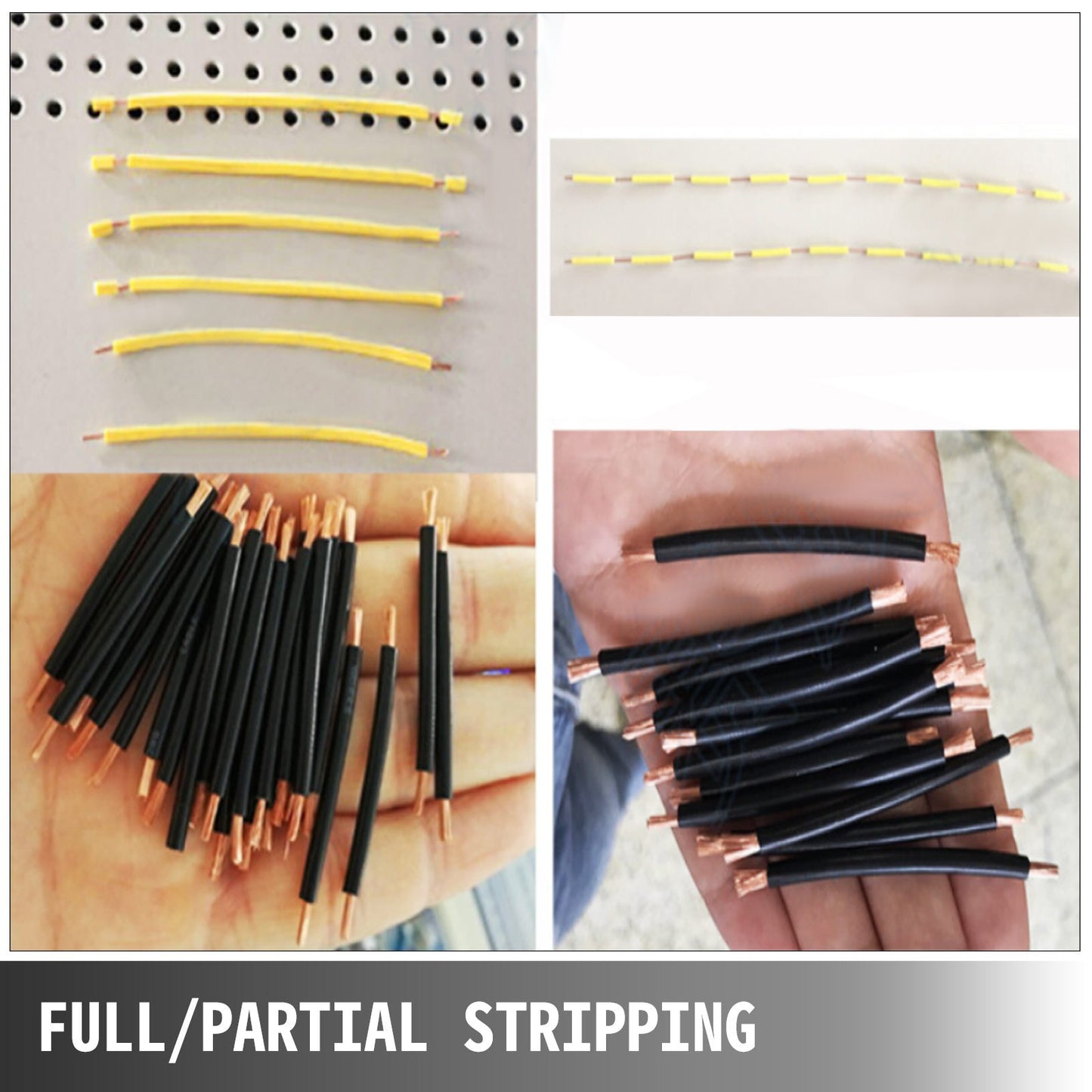 Automatisk avisoleringsmaskin 300V, datoriserad avisolerings- och skalningsmaskin, avisoleringsverktyg med riktare och uppsamlingsplatta för 0,1-10 kvadratmillimeter trådar