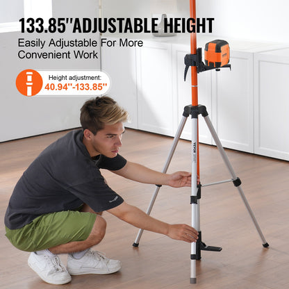 Laser Level Tripod 10.2 cm-20 & 20.3 cm-11 Thread 1040-3400 mm Height Adjust
