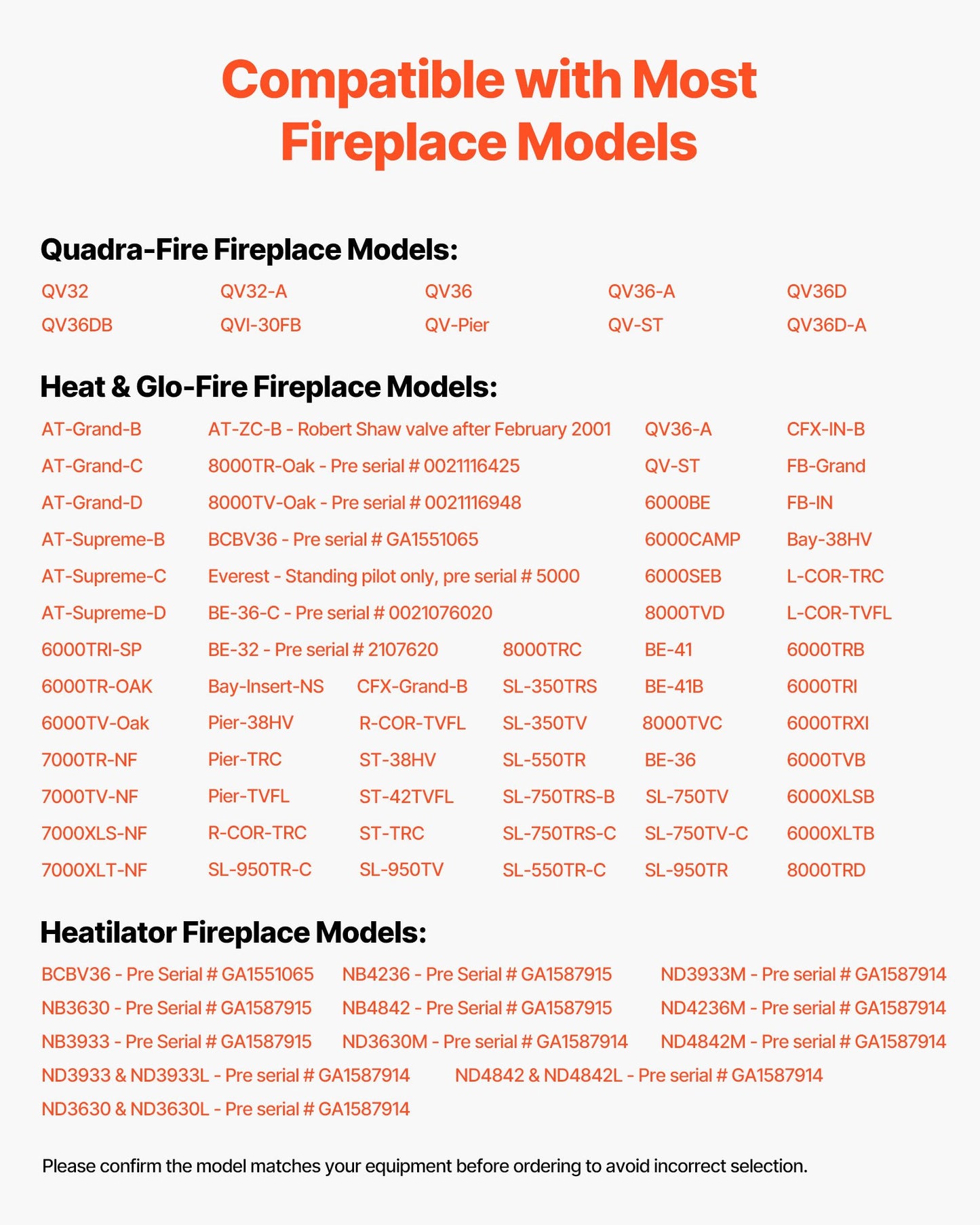 Gaspilotenhet, OE 485-510A, 4021-736, 2103-010 Eldstadsgaspilotenhetssats, utbyte mot naturgaständning, kompatibel med Quadra-Fire, Heat &amp; Glo, värmeelementmodeller, svart