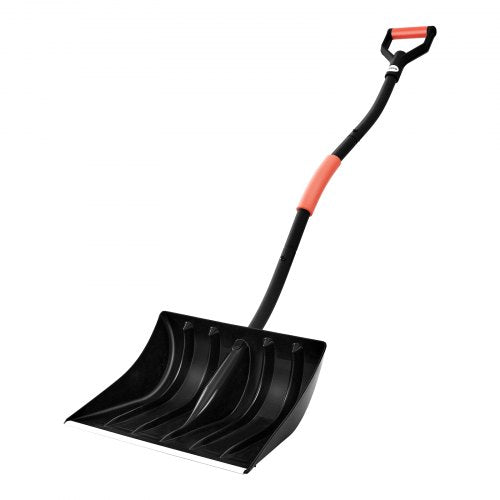 Snow Shovel for Driveway, 42cm Wide Snow Shovel with D-shaped Handles & Aluminum Blade, Large Capacity Snowplow Shovels, Lightweight Snows Removal Tool for Garden Car Camping Outdoors