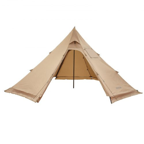 Varmt tält för 4 personer, bärbart vintertält med spisuttag, vattentätt kanvascampingtält, lätta 4-säsongstält för vandring, fiske, backpacking, storlek M