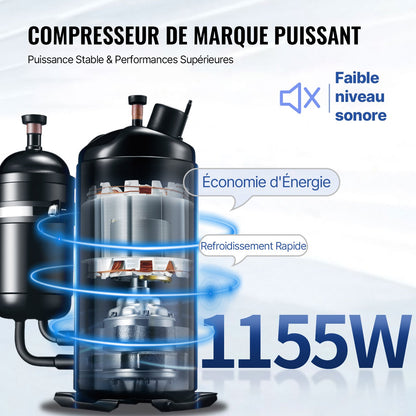 Commercial Ice Cream Maker, 22-30L/H Yield, 2350W Countertop Soft Serve Machine with 2x6L Hopper 2L Cylinder LCD Panel Puffing Shortage Alarm, Frozen Yogurt Maker for Restaurant Snack Bar, Silve