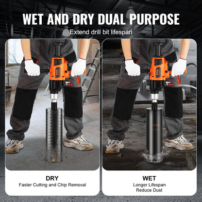 Core Drill Machine 2.03-18 cm Dia 2600W Handheld Core Drill Rig for Mixing