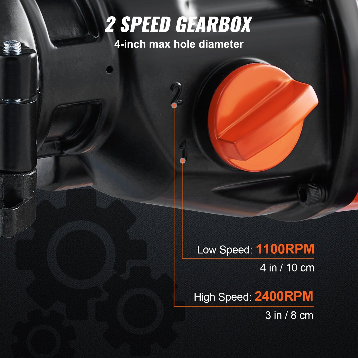 Diamond Core Drill Machine Handheld Concrete Core Drill Rig 10.2 cm Bit 1500W