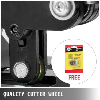 Kakelskärare 31,5-tums manuell kakelskärare 1,4-tums kakelskärmaskin Keramisk porslins- och porslinsskärare med laserguide Helstålsram och extra reservhjul för kakelskärare Handverktyg för kakelskärare