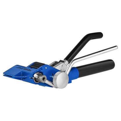 Bandningssats med bandningsspännverktyg, 100 fot långt band i rostfritt stål 304, 100 metallplomber, bandningssats för pallförpackningar, bandningsförpackningar för packning