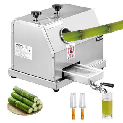Commercial Sugar Cane Juicer Machine 50 kg/h Output 3 Rollers 62 mm Inlet