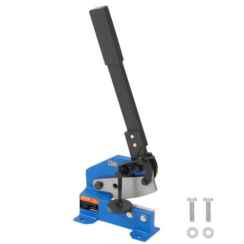 5" manuell handplåtsax för metallplåtbearbetning, HS-5 bänkskärare med Q235-material, för hantverk, tjockt ståltillverkning, kraftig rullpress för byggare, gör-det-själv-entusiaster