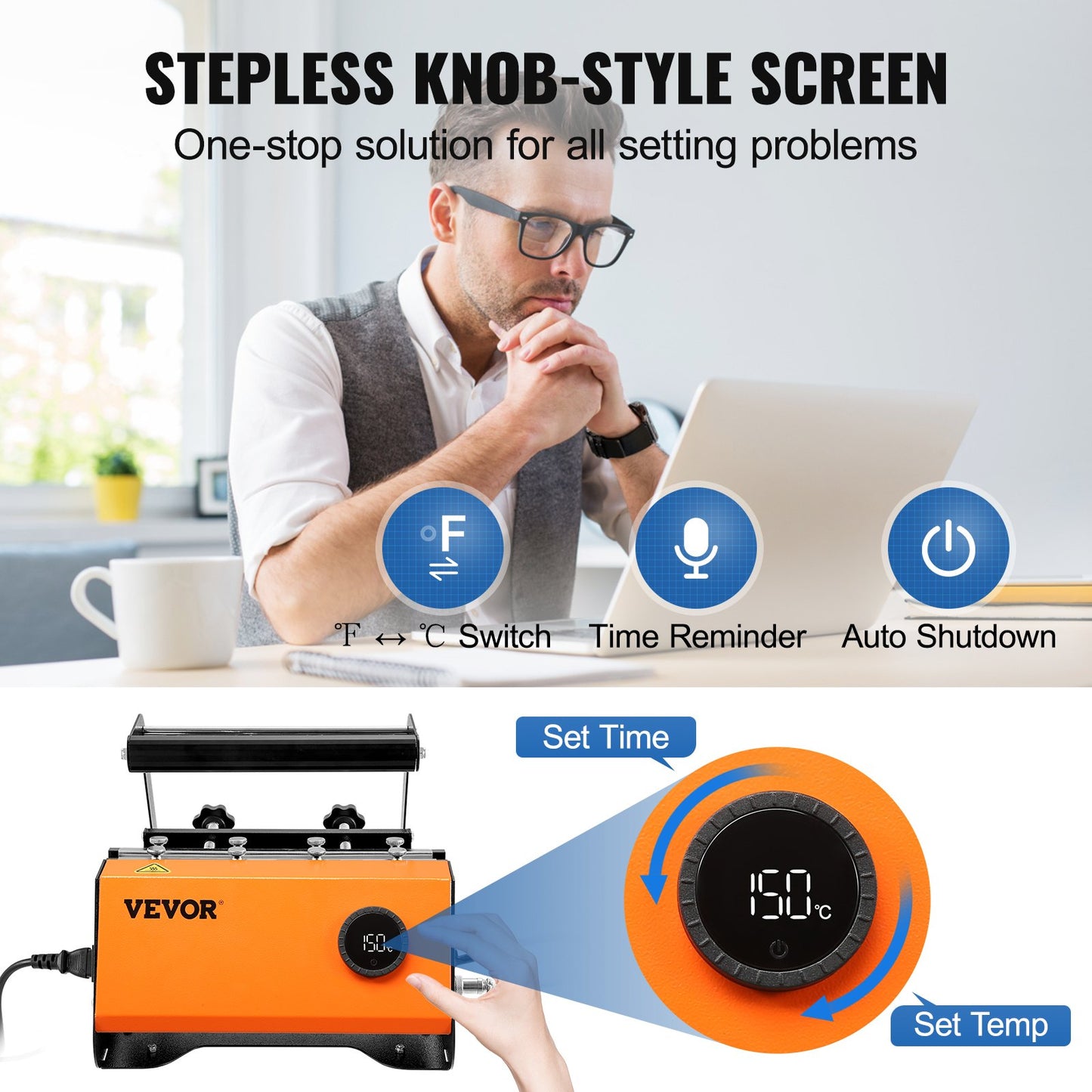 Mug Heat Press, 850.5 g Tumbler Heat Press Machine, Sublimation Transfer 311.84-425.2 g 453.59-708.7 g 850.5 g Straight Skinny Tumblers, Cup Heat Press with Heat-resist Gloves & Tape, DIY Ceramic Mugs Cups Glasses