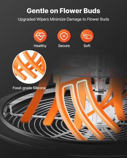 Knoppbladskärare, 335 mm manuell knopptrimmer, med vassa blad i rostfritt stål, visuell skärning, våt- och torrskärmaskin för hydroponisk skärning, vridet rotationssnitt för växter, blad, knoppar och blommor