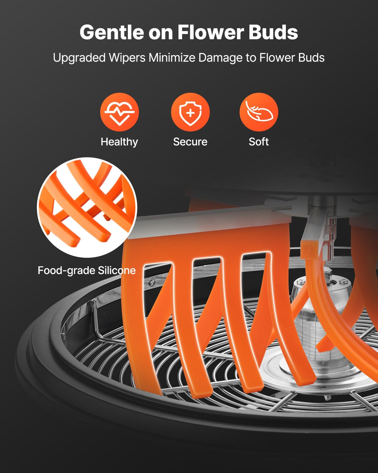 Knoppbladskärare, 420 mm manuell knopptrimmer, med vassa blad i rostfritt stål, visuell skärning, våt- och torrskärmaskin för hydroponisk skärning, vridet rotationssnitt för växter, blad, knoppar och blommor