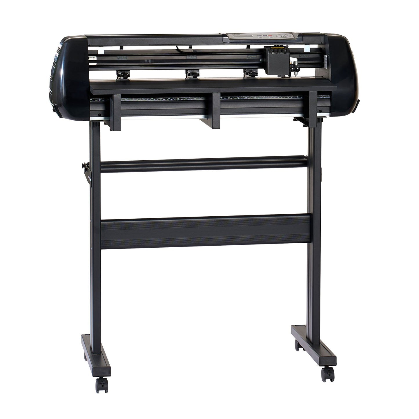 Vinylskärmaskin, 720 mm max matningsbredd, dubbla blad, justerbar kraft och hastighet, LED-display, vinylplotterskärare, skrivarpaket med klistermärkesark, transferfilm, Signmaster-programvara