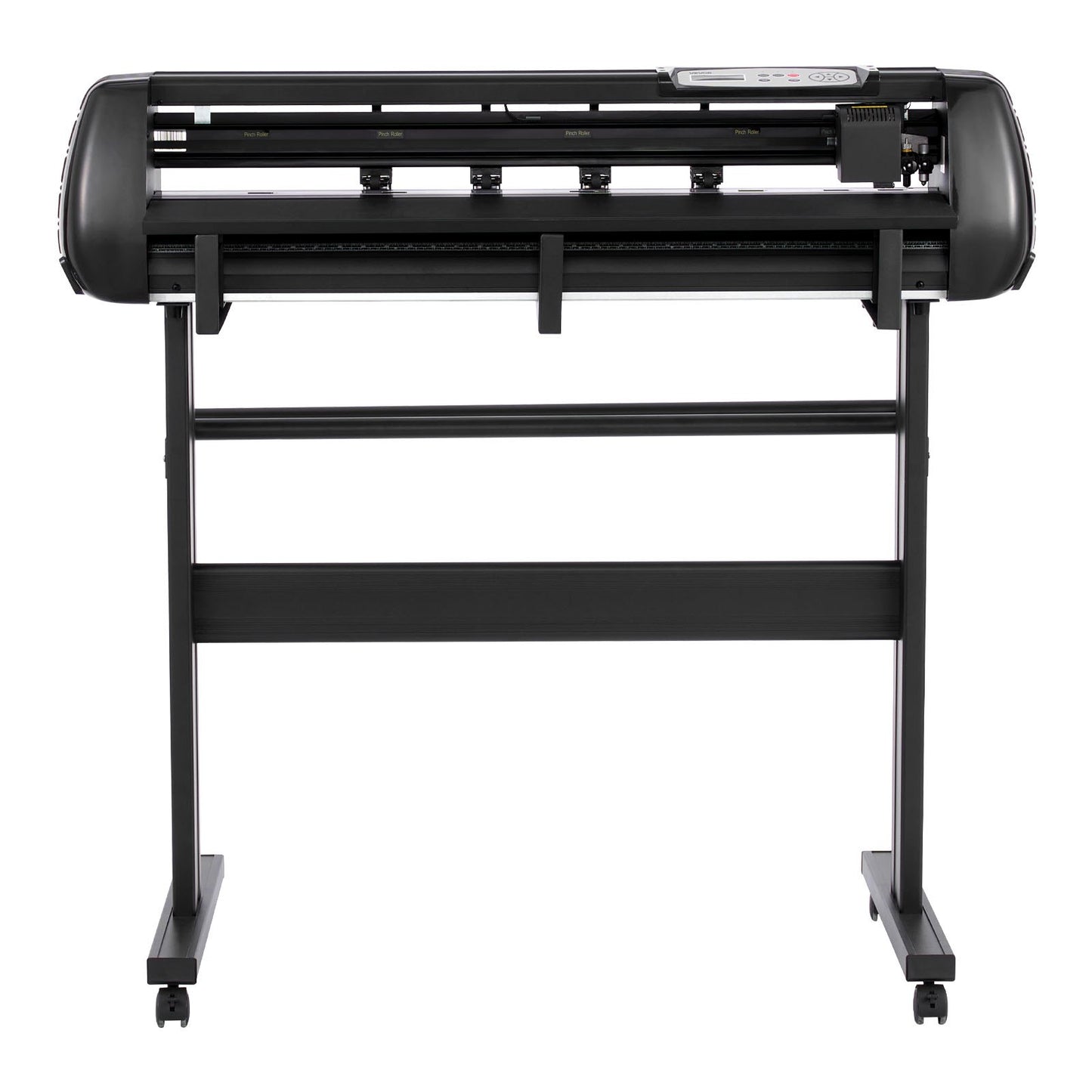 Vinylskärmaskin, 870 mm max matningsbredd, dubbla blad, justerbar kraft och hastighet, LED-display, vinylplotterskärare, skrivarpaket med klistermärkesark, transferfilm, Signmaster-programvara