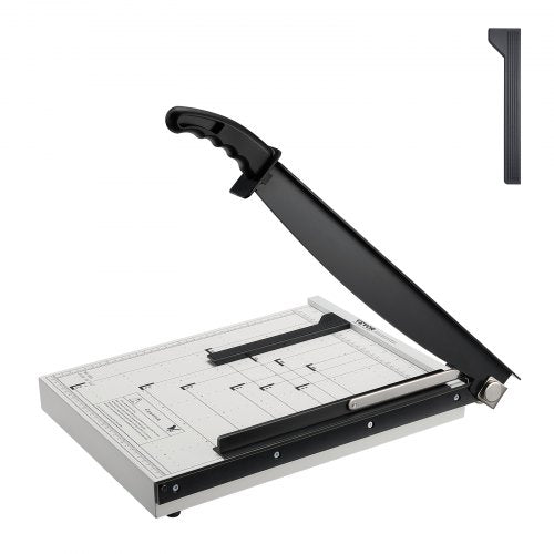 Paper Cutter, Guillotine Trimmer, 38.1 cm Cut Length, 16 Sheets Capacity, Heavy Duty Guillotine Paper Cutter with Guard Rail/Blade Lock for Cardstock/Cardboard, Paper Trimmer for Home Office School