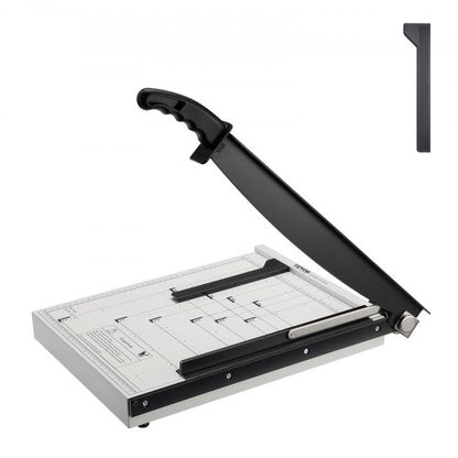 Paper Cutter, Guillotine Trimmer, 38.1 cm Cut Length, 16 Sheets Capacity, Heavy Duty Guillotine Paper Cutter with Guard Rail/Blade Lock for Cardstock/Cardboard, Paper Trimmer for Home Office School