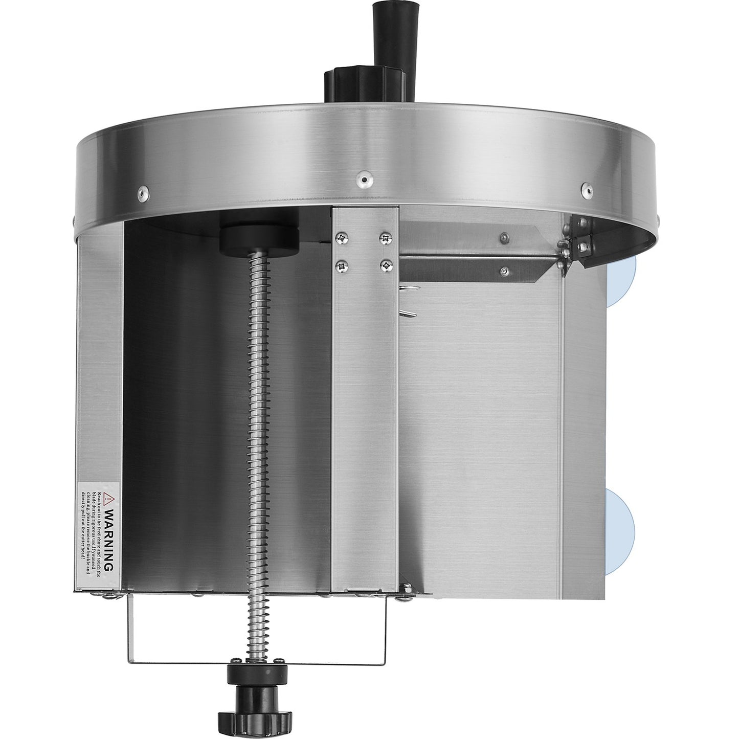 Manuell grönsaks- och fruktskärare, 0-0,5"/0-12 mm tjocklek justerbar kommersiell skivmaskin, rostfritt stål matskärare och skivmaskin med 2 reservblad, för potatis, gurka, citron, tomat