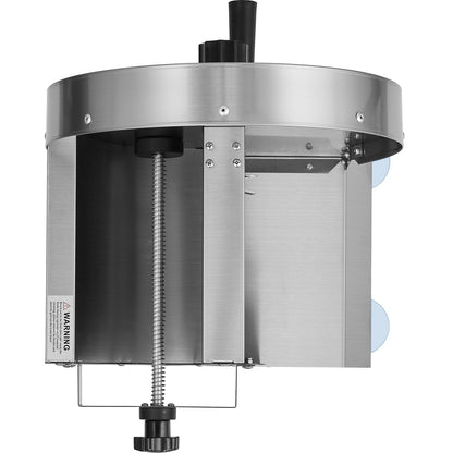 Manuell grönsaks- och fruktskärare, 0-0,5"/0-12 mm tjocklek justerbar kommersiell skivmaskin, rostfritt stål matskärare och skivmaskin med 2 reservblad, för potatis, gurka, citron, tomat