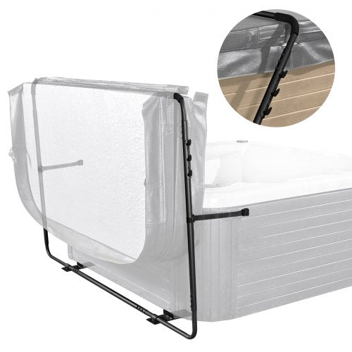 Hot Tub Cover Lift, Spa Cover Lift, Height 31.5" - 41.3" Width 53" - 92.5" Adjustable, Installed at the Bottom on One Side, Suitable for Various Sizes of Rectangular Bathtubs, Hot Tubs, Spa