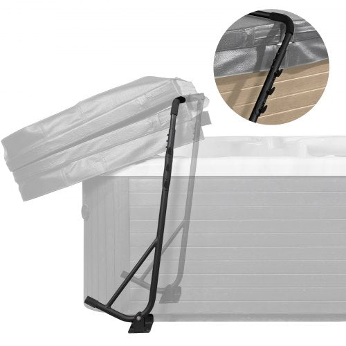 Hot Tub Cover Lift, Spa Cover Lift, Height 800 - 1050 mm Width 1450 - 2350 mm Adjustable, Installed Underneath on Both Sides, Suitable for Various Sizes of Rectangular Bathtubs, Hot Tubs, Spa