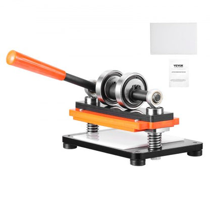 Leather Cutting Machine, 18 x 10 cm Embossing Plate Manual Die Cutter, 1.2 cm Pressure Stroke Leather Embossing Machine, Dual Guide Shafts Die Cut Machine for Various of Materials