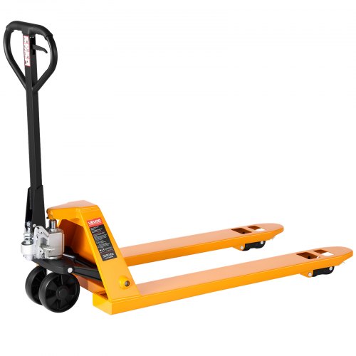 Pallet Jack, 2.5T Load Capacity, Manual Pallet Truck with 122L x 68.6W cm Forks for Material Handling, 85-180 mm Fork Lift Height Range, Suitable for Warehouse, Supermarket, Manufacturing