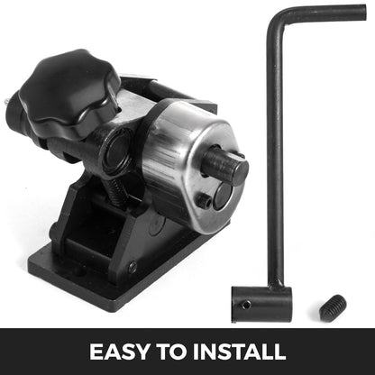 Manual Ring Roller Bender Metal Sheet Roll Bending Rolling Machine 343mm Hand Tubing Bender Steel Ring Roller Bender 3-1/2'' Handle Handheld Hand Crank 3" Ring Bending Tool