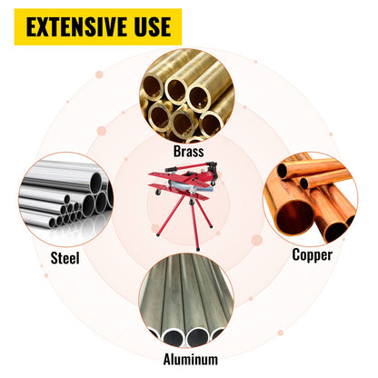 Manual Pipe Bender Plumbers Tool 16T, Pipe Bending Machine 1/2-2 Inch, Pipe Bending Pipe Bending Machine Ø22mm-Ø60mm, Bender Tube Bender Machine Tube Bender for Heating and Piping Construction