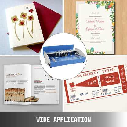 20.5" 520mm Electric Creasing Machine 3 in 1 Paper Creaser Perforating Scoring Hevay Duty Metal Electric Creaser for Paper Card Book Scoring