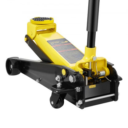 Floor Jack, 3 Ton Low Profile Floor Jack, Heavy-duty Steel Racing Floor Jack with Single Piston Quick Lift Pump, Floor Jack Lifting Range 5.12"-20"