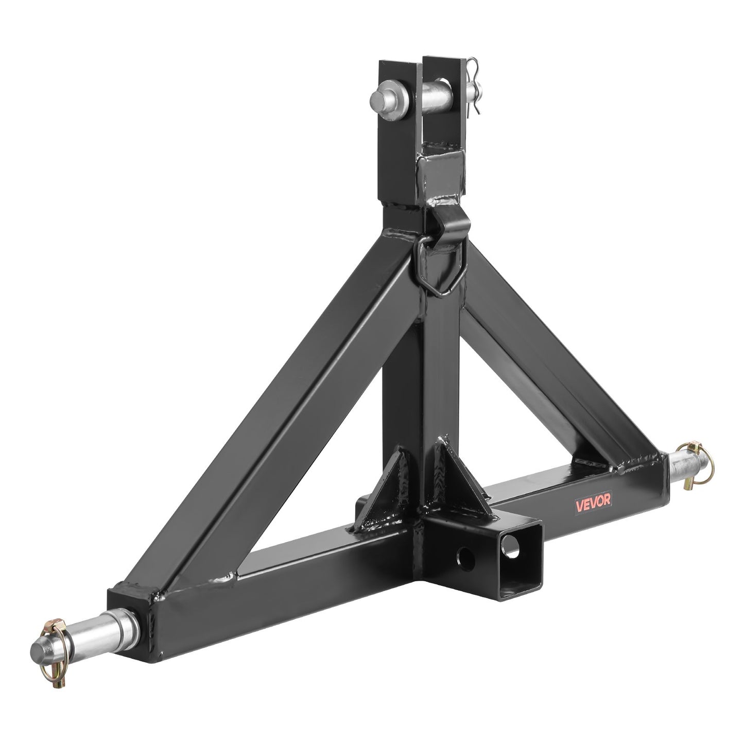 3 Point Hitch Receiver with 2 in Receiver, 3pt Quick Hitch Attachment, 3,000 lbs Capacity, Heavy Duty Tractor Tow Drawbar Adapter, Compatible with Kubota, Mahindra, John Deere, Massey Ferguson