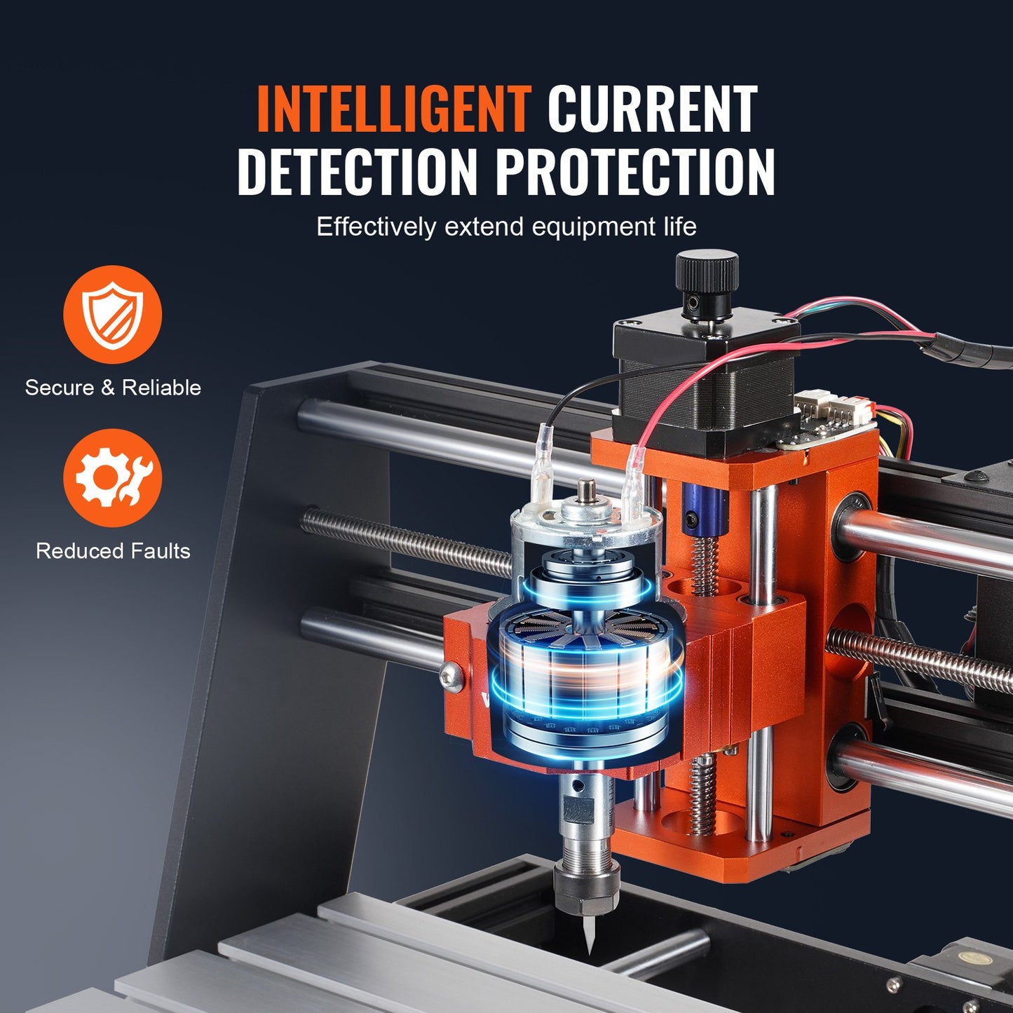 CNC Router Machine, 120W, 3 Axis GRBL Control Wood Engraving Carving Milling Machine Kit, 11.81 x 7.87 x 2.83 in / 300 x 200 x 72 mm Working Area 1200 RPM for Wood Acrylic MDF PVC Plastic Foam