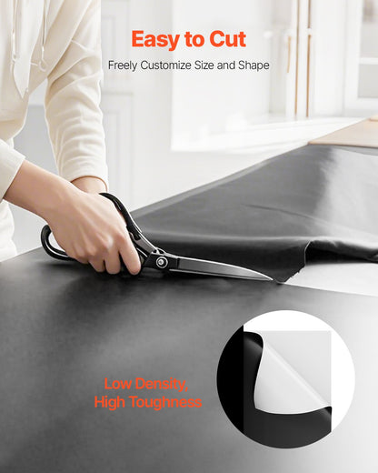 10 Mil Plastic Sheeting Heavy Duty 10' x 100', Thick Plastic Sheeting Roll, Plastic Drop Cloth Painters Tarp Covering for Crawl Space Vapor Barrier, Black and White Double-Sided, Multi-Purpose