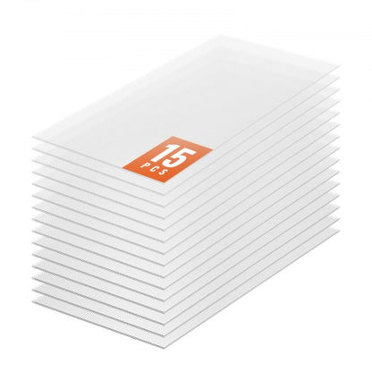 15 Pack Polycarbonate Greenhouse Panels, 2' X 4' X 0.24'' Roof Panels Sheets, Waterproof UV Protected Corrugated Plastic Roofing, Impact Resistance Clear Roofing Sheets for Greenhouse/Garden