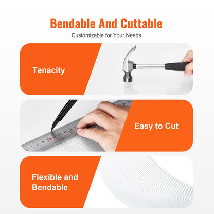 15-pack polykarbonat växthuspaneler, 2' x 4' x 0,24'' takpaneler, vattentätt UV-skyddat korrugerat plasttak, slagtåliga genomskinliga takplåtar för växthus/trädgård