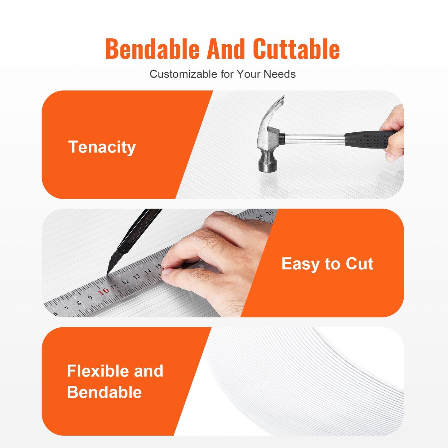 15 Pack Polycarbonate Greenhouse Panels, 2' X 4' X 0.24'' Roof Panels Sheets, Waterproof UV Protected Corrugated Plastic Roofing, Impact Resistance Clear Roofing Sheets for Greenhouse/Garden