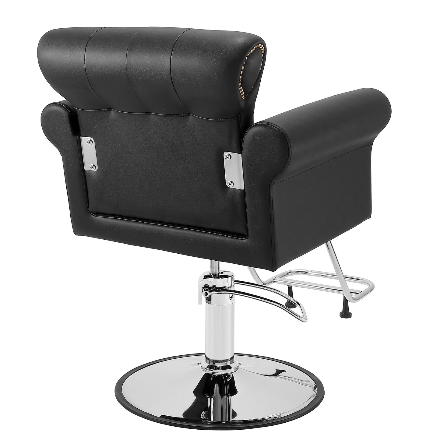 Salon Chair, Barber Chair for Hair Stylist, Styling Chair with Heavy Duty Hydraulic Pump, 360° Swivel Hair Salon Chair with Footrest for Beauty Spa Shampoo, Max Load Weight 330 lbs, Black