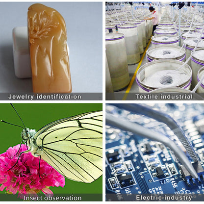 3.5X-90X Simul-Focal Stereo Microscope 360°Swiveling Trinocular Stereo Microscope with Dual Arm Boom