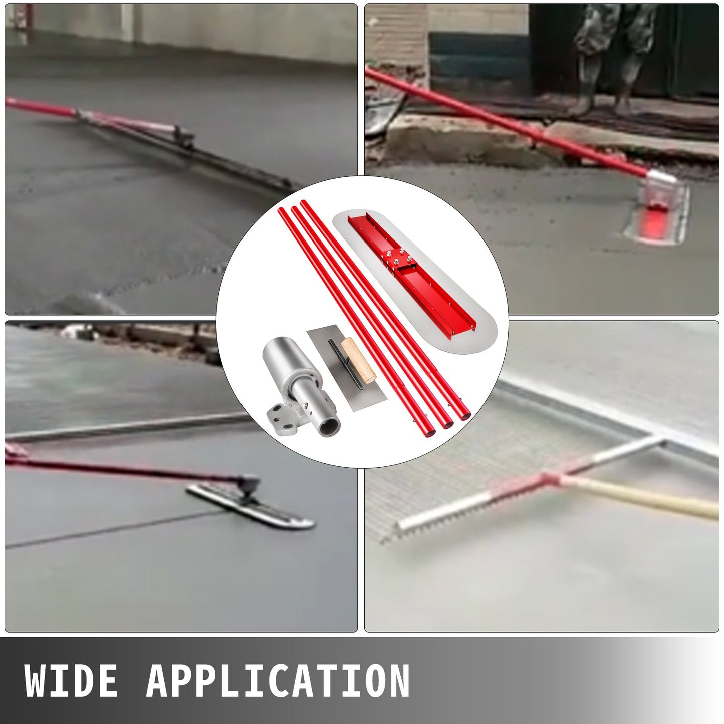 Bull Float Betongflott av manganstål 1200x300mm Betongflottverktyg Cementverktyg Bullbetongkit Bull Poolflott Bullflotthandtag Bullflottfäste Betongverktyg Finishing Bullflott