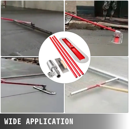 Bull Float Betongflott av manganstål 1200x300mm Betongflottverktyg Cementverktyg Bullbetongkit Bull Poolflott Bullflotthandtag Bullflottfäste Betongverktyg Finishing Bullflott