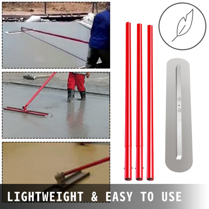 Bull Float Manganstål Betongflott 900x200mm, Betongflottverktyg Cementverktyg Bullbetongkit Bull Poolflott Bullflotthandtag Bullflottfäste Betongverktyg Efterbehandling Bullflott