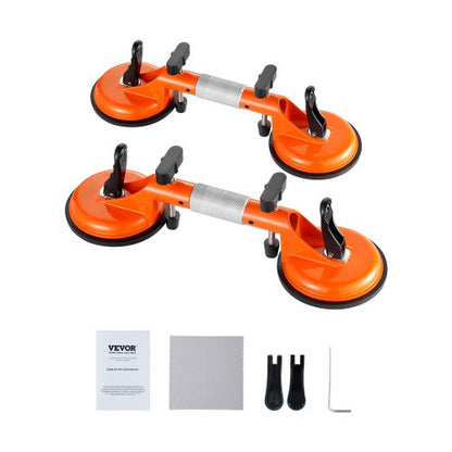 Seamless Seam Setter, 2 Packs Granite Seam Setter with 5 in Vacuum Suction Cups, Seam Joiner for Seam Joining & Leveling, 180° Adjustable, Countertop Installation Tool for Tile Stone Marble Slab