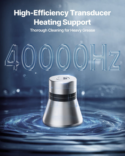 10L Ultrasonic Cleaner, Professional Ultrasonic Cleaner Machine with Knob Control, Stainless Steel Cleaning Machine with Basket and Cleaning Ball, for Watches, Razors, Jewelry, Coins and More