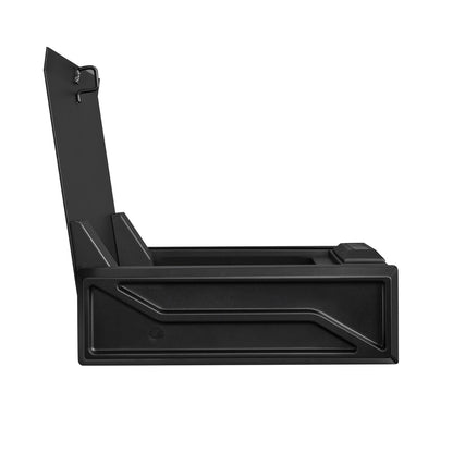 Vapenskåp, Robust vapenskåp med fingeravtryck/lösenord/nyckel, 3-vägs snabb åtkomst för vapen med belysning för 2 pistoler och 2 magasin, Pistolvapenlåda för nattduksbord, sängbord, bil