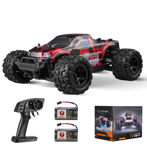 Remote Control Car, 1:18 Scale RC Car for Kids, All Terrain 4WD Off-Road Monster Truck with 45° Wheelie & 2 Batteries, 36 km/h High Speed Hobby Racing Car, Ideal Gift for 8+ Years Kids, IPX4