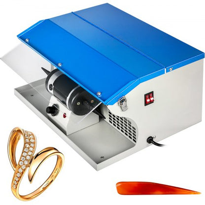 Jewelry Polishing Machine Buffing Machine Benchtop Jewelry Polishing Tool Dust Collector Buffing Table Top Jewelry Buffer Polisher Machine With Light Polishing Buffing Machine