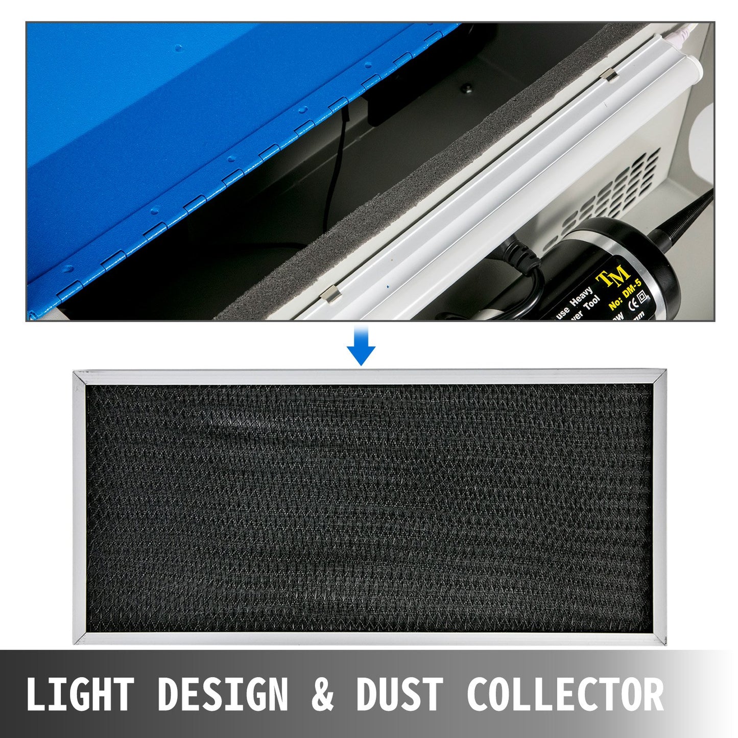 Jewelry Polishing Machine Buffing Machine Benchtop Jewelry Polishing Tool Dust Collector Buffing Table Top Jewelry Buffer Polisher Machine With Light Polishing Buffing Machine