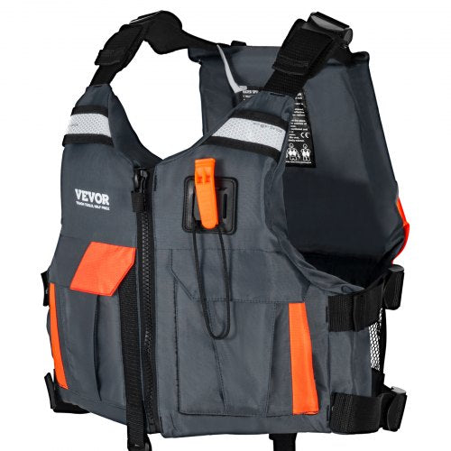Life Vest for Watersports (PFD), Life Jacket with Waterproof Nylon & 85N Buoyancy, Life Vest/Jacket for Any Water Activity-Fishing, Kayaking, Surfing and More, Men and Women M