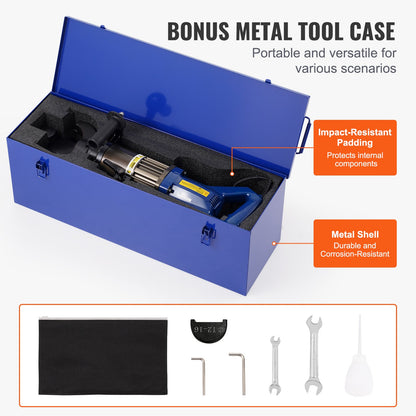 Electric Hydraulic Rebar Bender, 1500W Portable Rebar Bending Machine, Bending up to 7/8 Inch #7 (12-22mm) Rebar within 4 Seconds, High Power Steel Rebar Bender w/ Tool Case Oil Can,Black Blue NRB-22